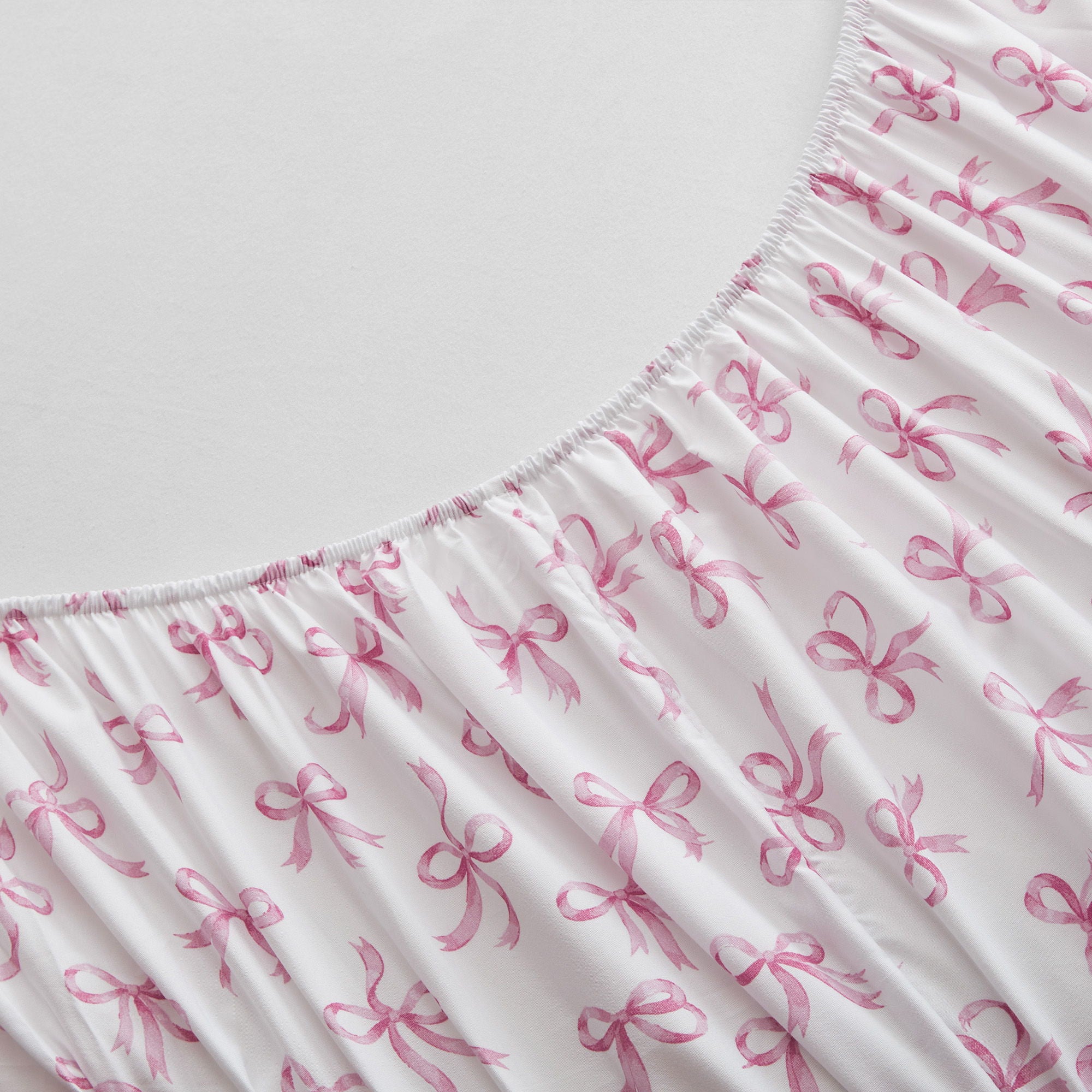 Microfiber Ruffle - Twin Sheets - Pink Bow