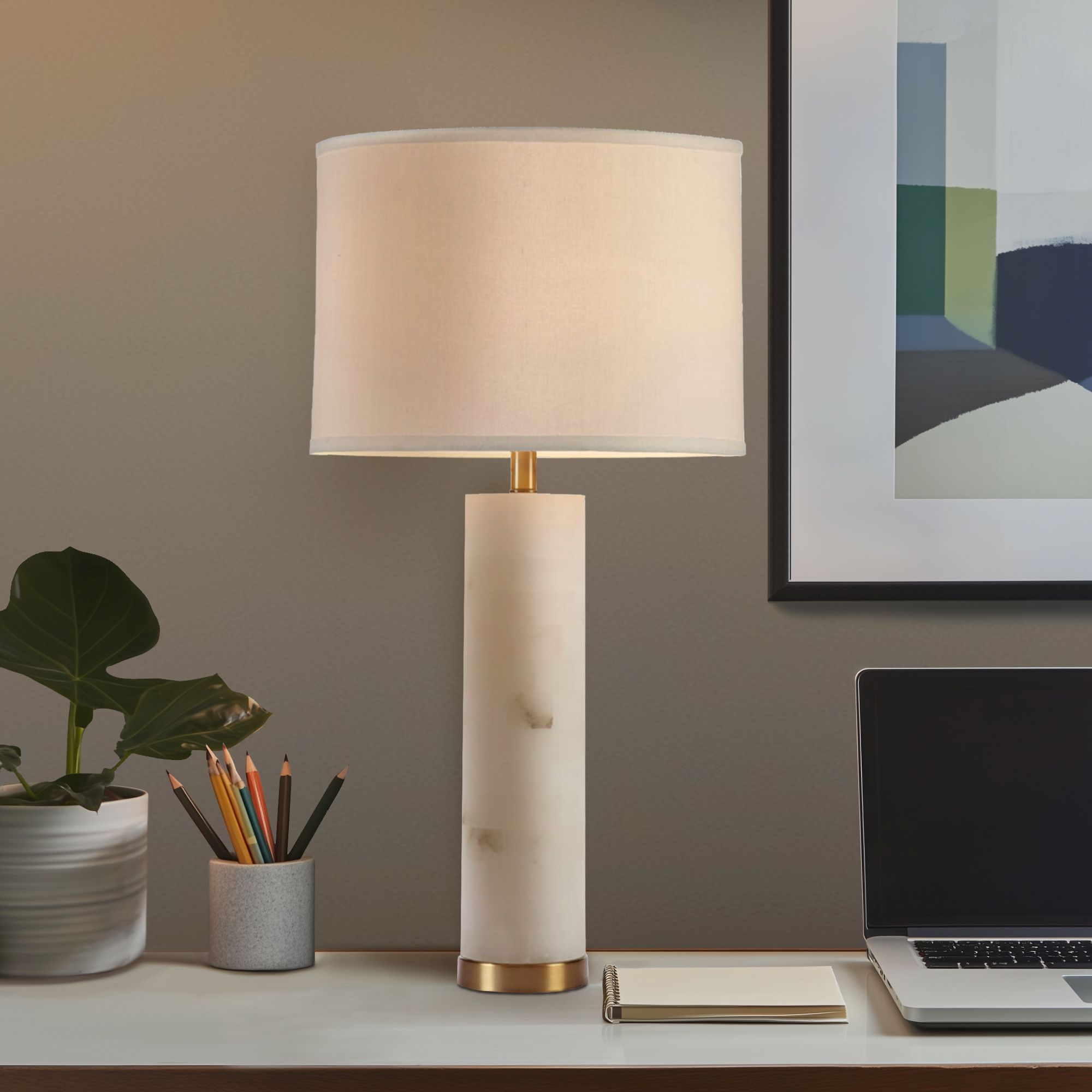 Prague - Prague Table Lamp - White