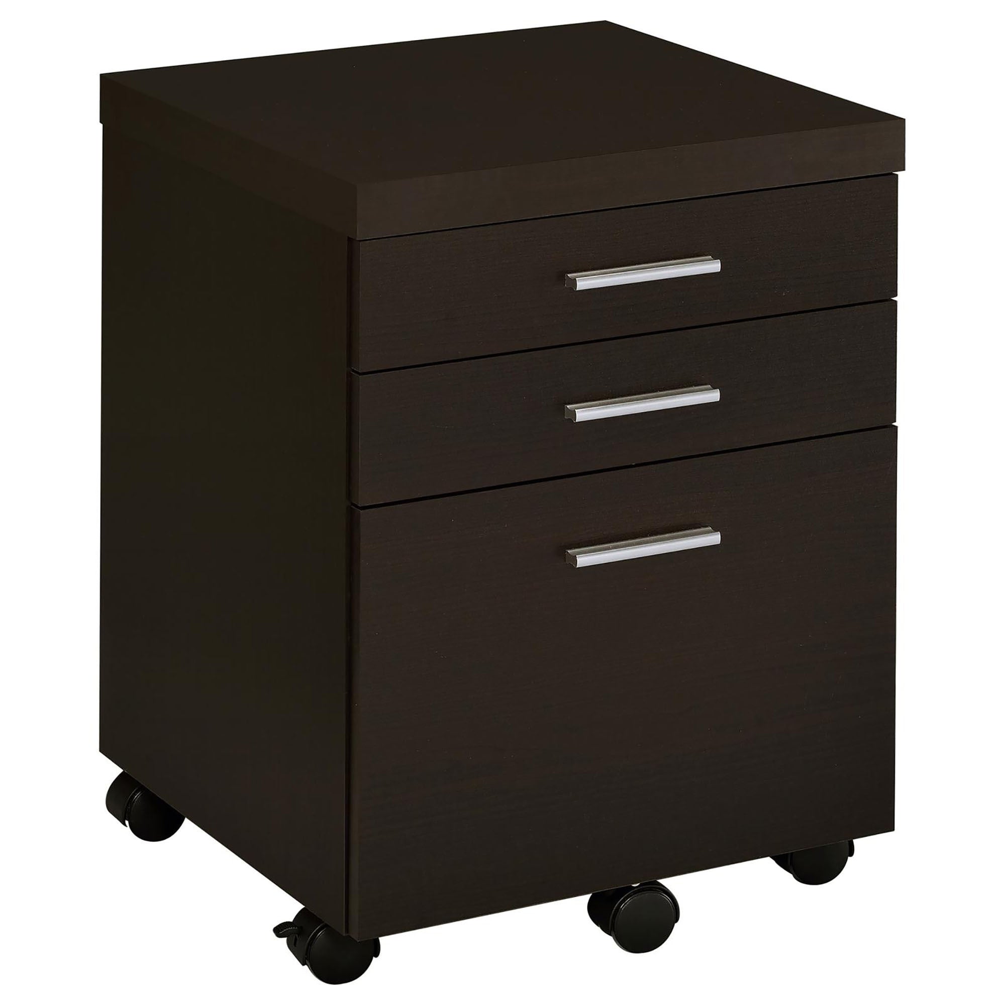 Cappuccino 3-Drawer File Cabinet