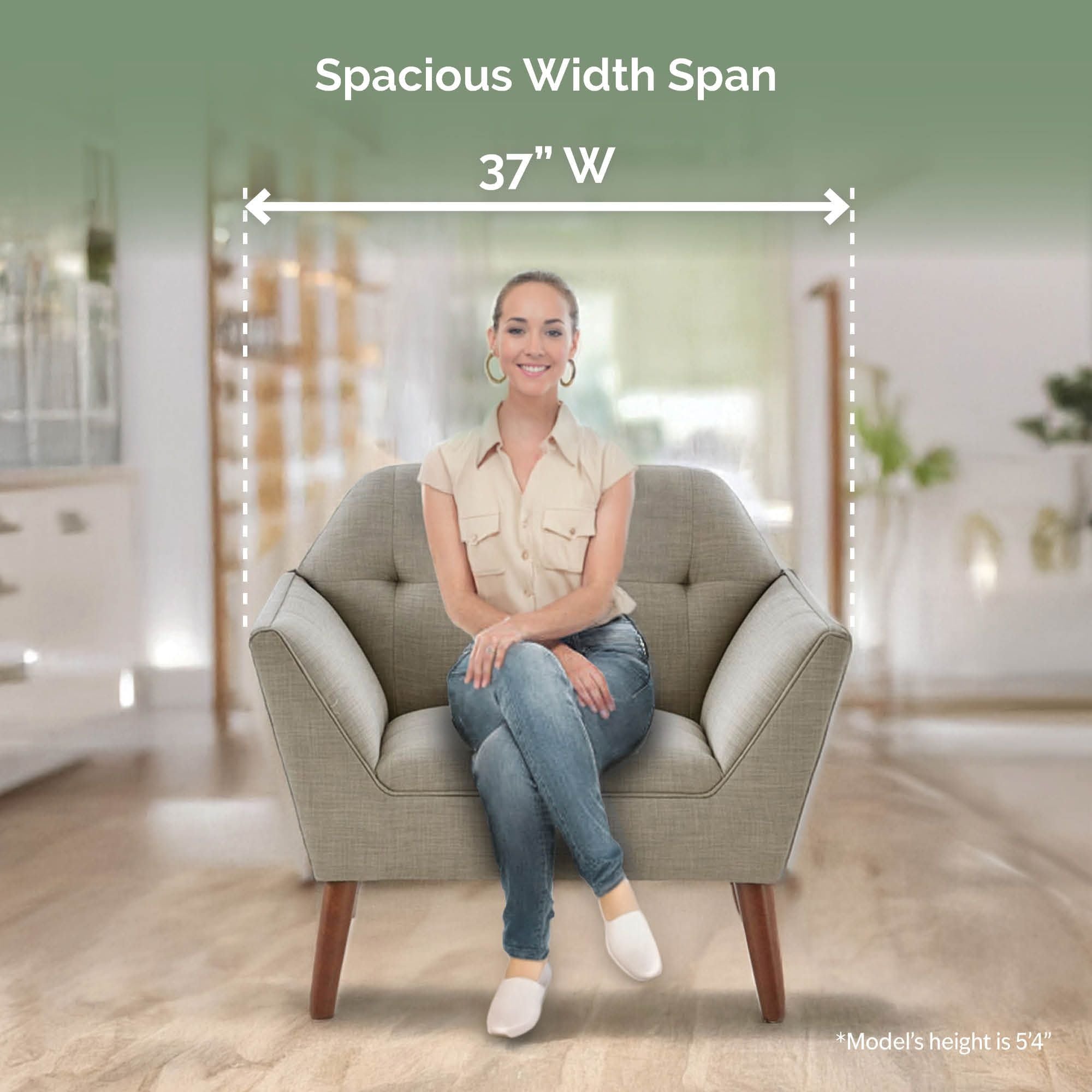 Newport - Wide Mid-Century Modern Lounge Chair (Set of 2) - Charcoal