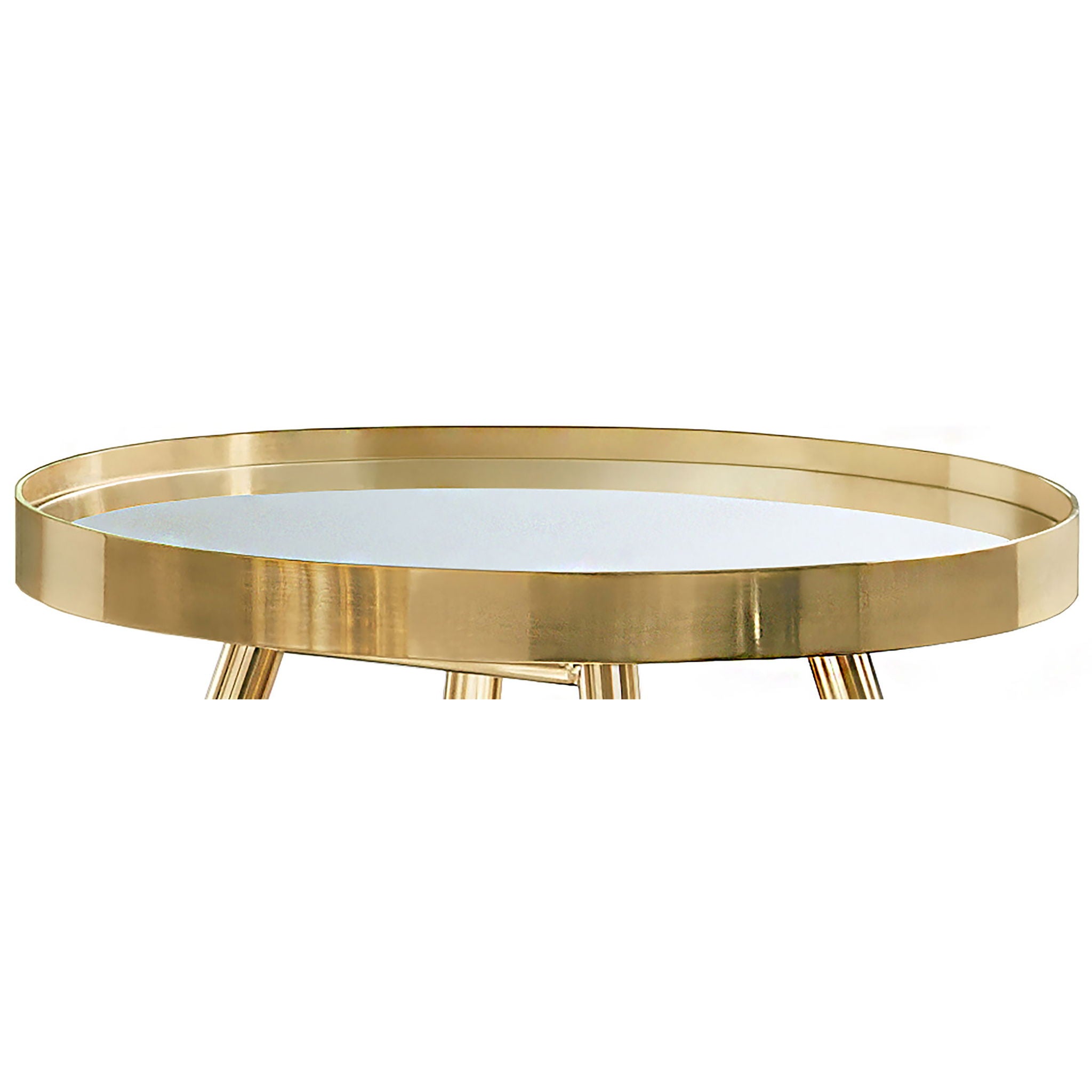 Lymon - Round Top End Table - Gold