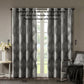 Ogee Knitted Jacquard Total Blackout Curtain Panel