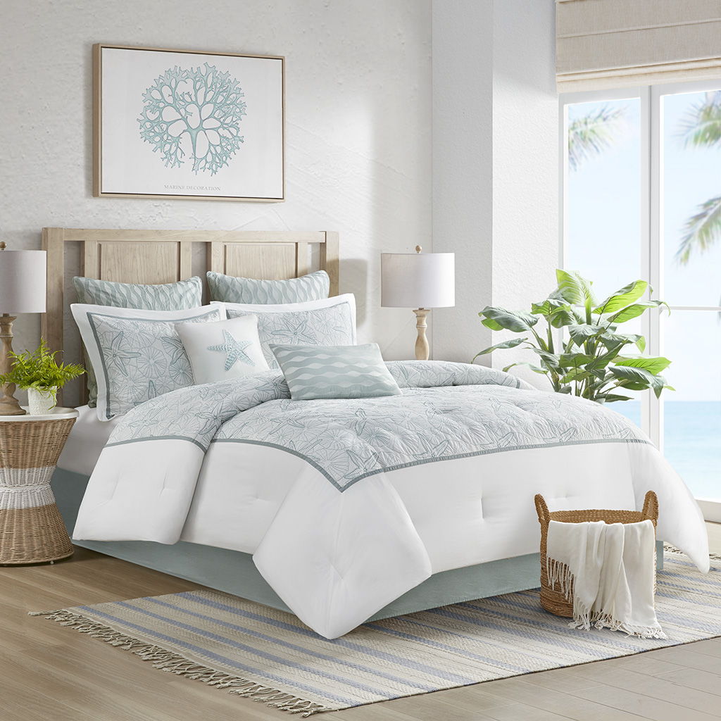 Maya Bay - Euro Sham - Blue
