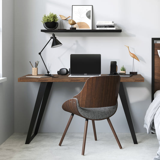 Lowry - Flat Top Desk - Rustic Natural Aged Brown