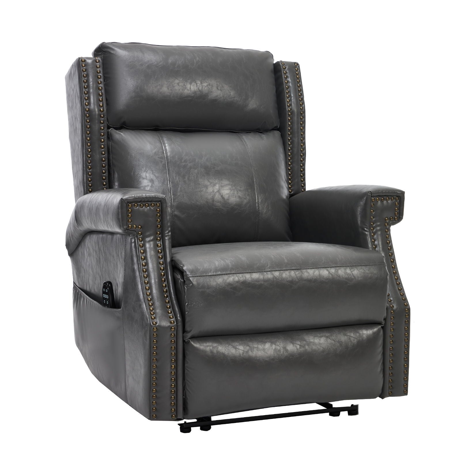 Manual Recliner Chair  With Heavy Duty Motion Mechanism, 8 Vibrating Nodes And 3 Massage Modes For Living Room