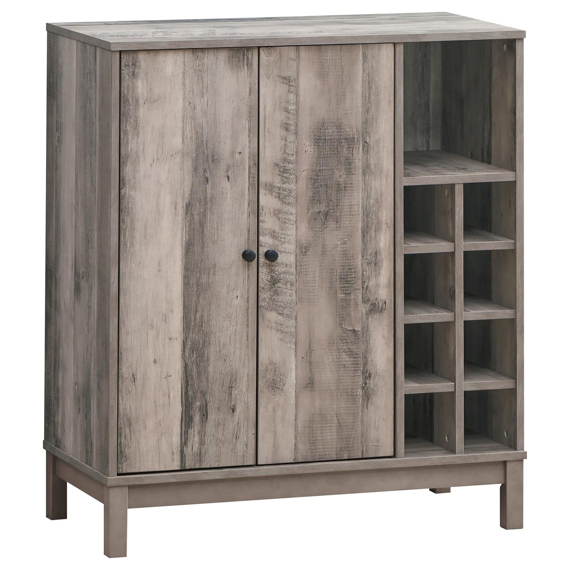 Wine Cabinet With 2 Doors - Gray