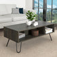 Coffee Table Minnesota, Two Shelves, Carbon Espresso Finish