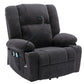 Power Lift Recliner Chair Electric Recliner for Elderly Recliner Chair with Massage and Heating Functions, Remote, Phone Holder Side Pockets and Cup Holders for Living Room, Black