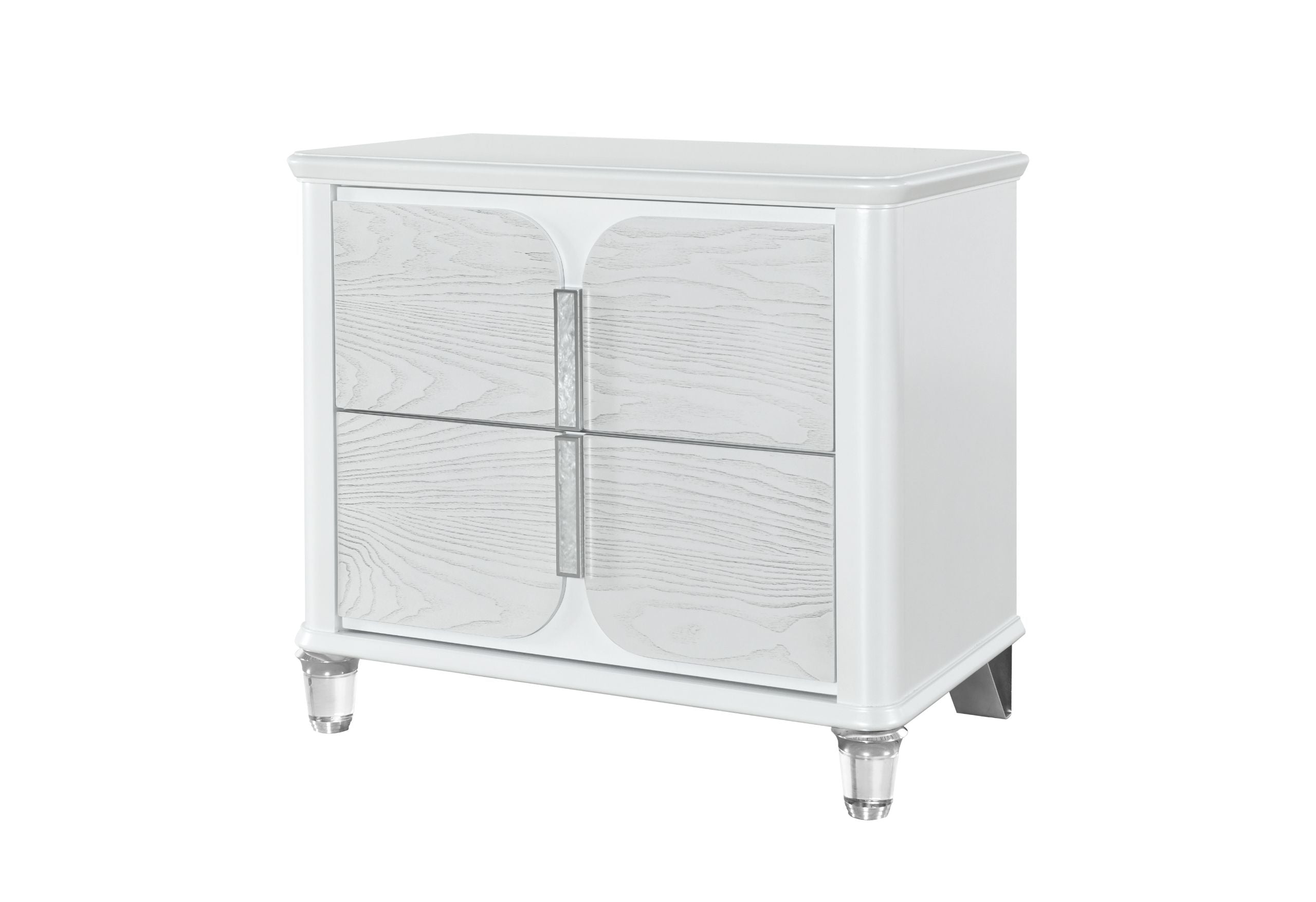 Apollo - Nightstand - Gray / White