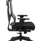 Executive office chair with headrest and 2D armrest, chase back function with 7 gears adjustment, tilt function max 128°,300lbs,Black mesh imported from Germany, BIFMA CERTIFICATED