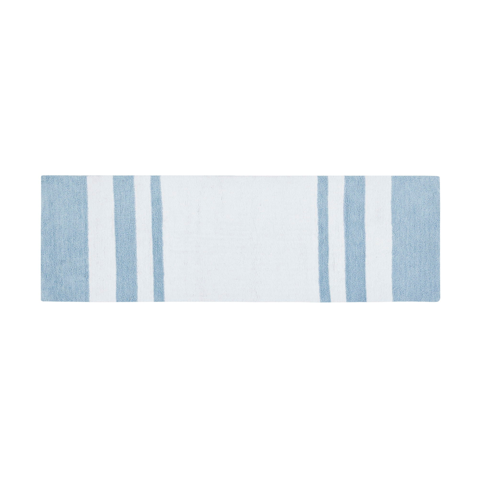 Spa Cotton - 24" x 72" Reversible Bath Rug - Blue