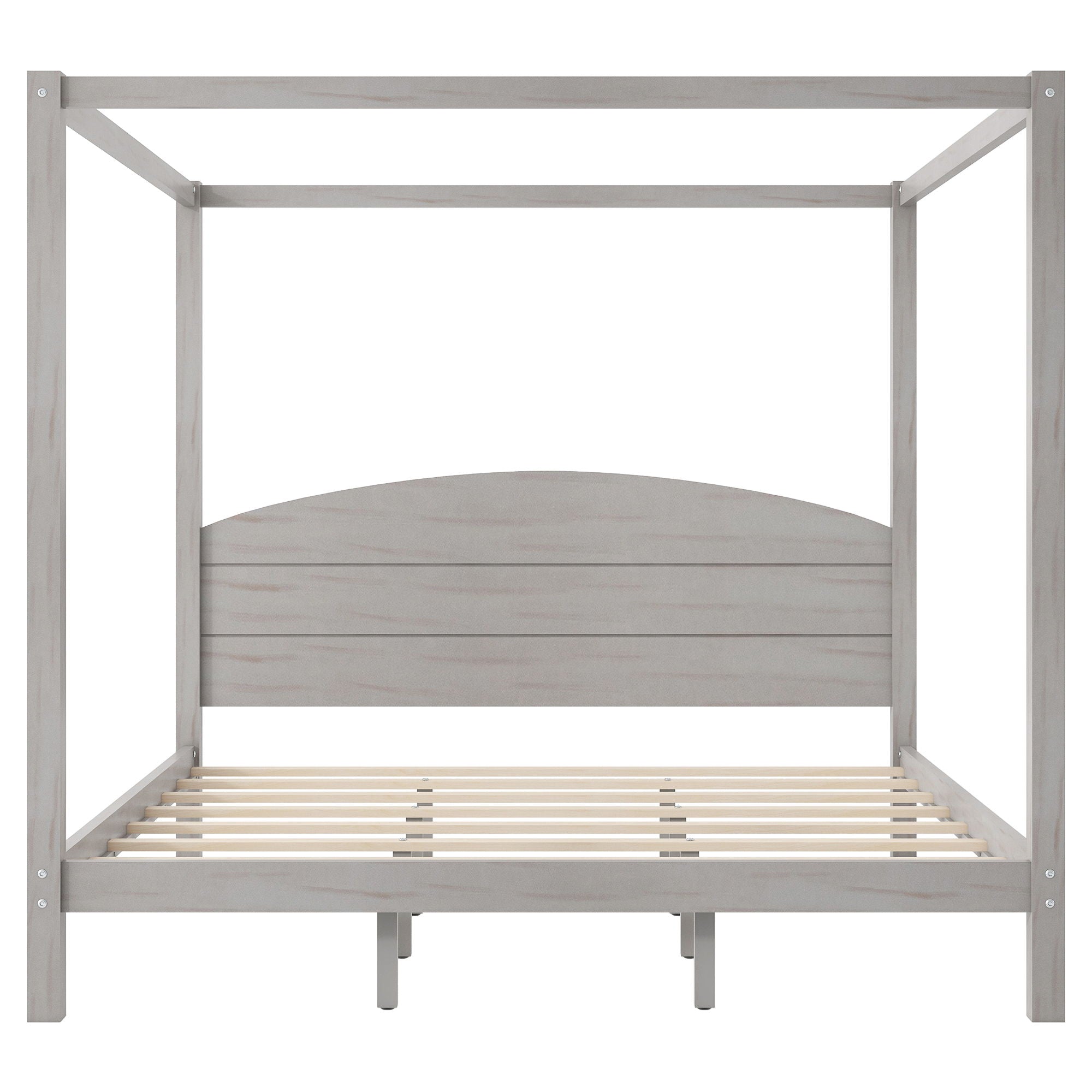anopy Platform Bed With Headboard And Support Legs