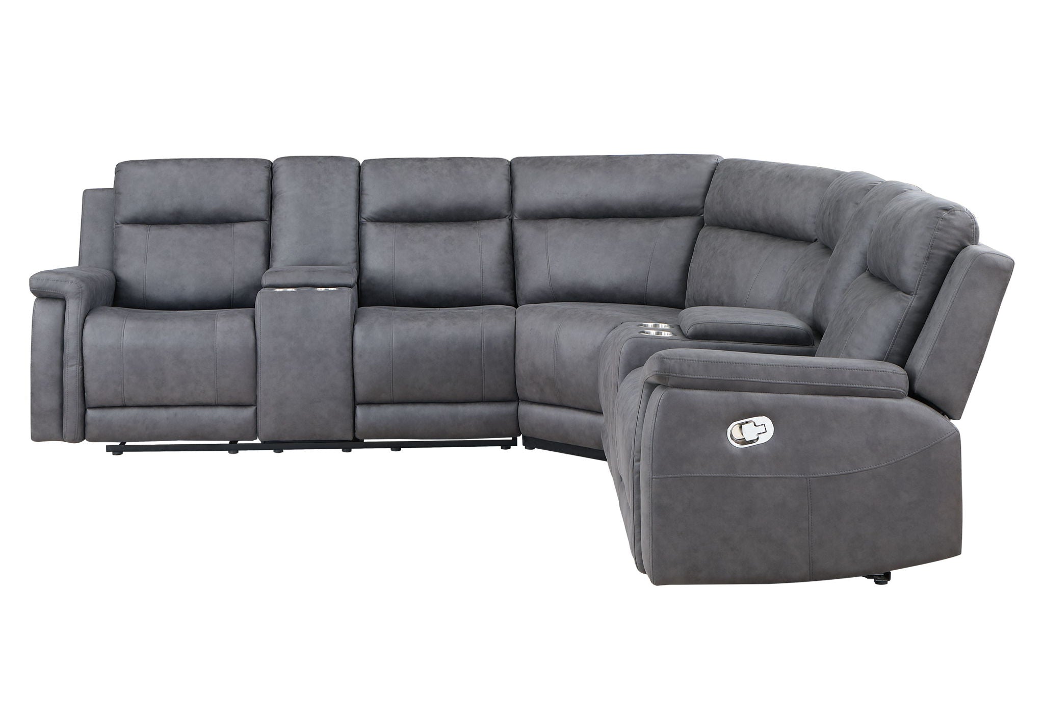 U1797 - Left Arm Facing Console Reclining Loveseat - Greige