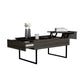 Lift Top Coffee Table 2 Dazza, One Drawer, Carbon Espresso / Onyx Finish