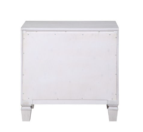 Katia - Weathered Night Stand - Gray / White