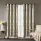 Ogee Knitted Jacquard Total Blackout Curtain Panel