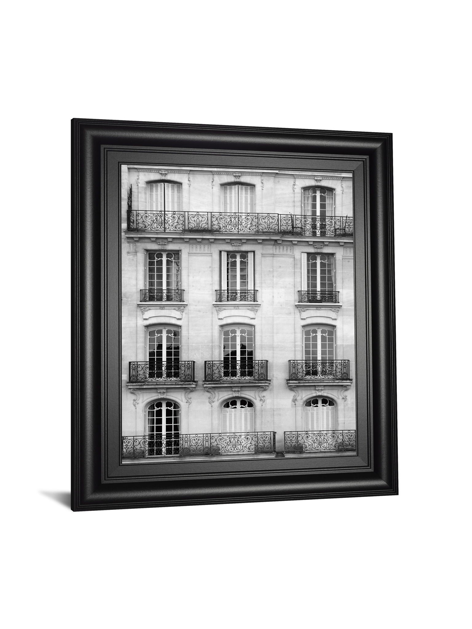 Across The Street I By Laura Marshall - Framed Print Wall Art - Dark Gray