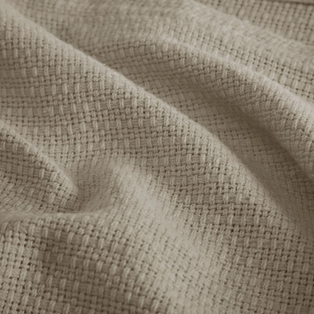 Freshspun Basketweave - King Blanket - Khaki
