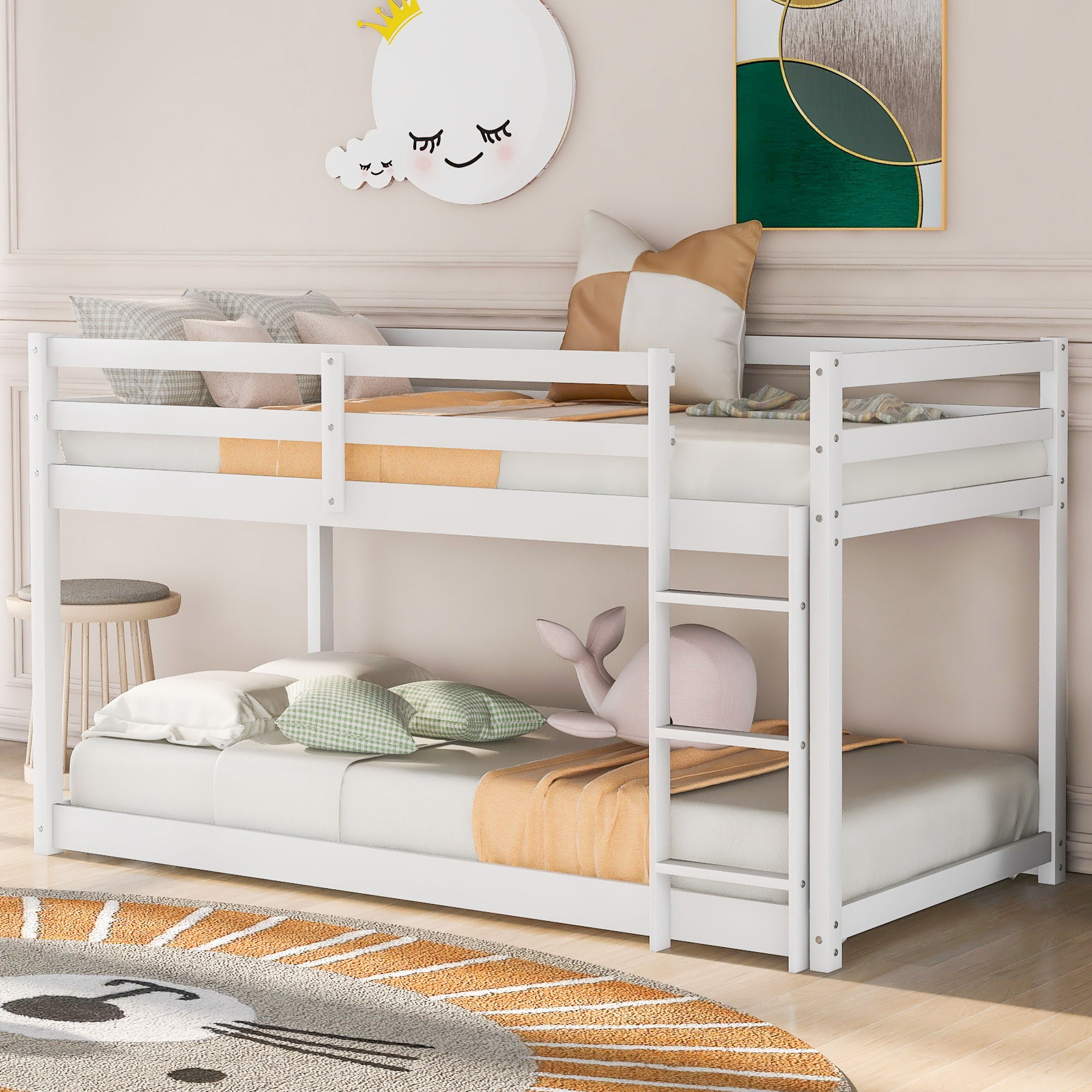 Floor Bunk Bed With Ladder