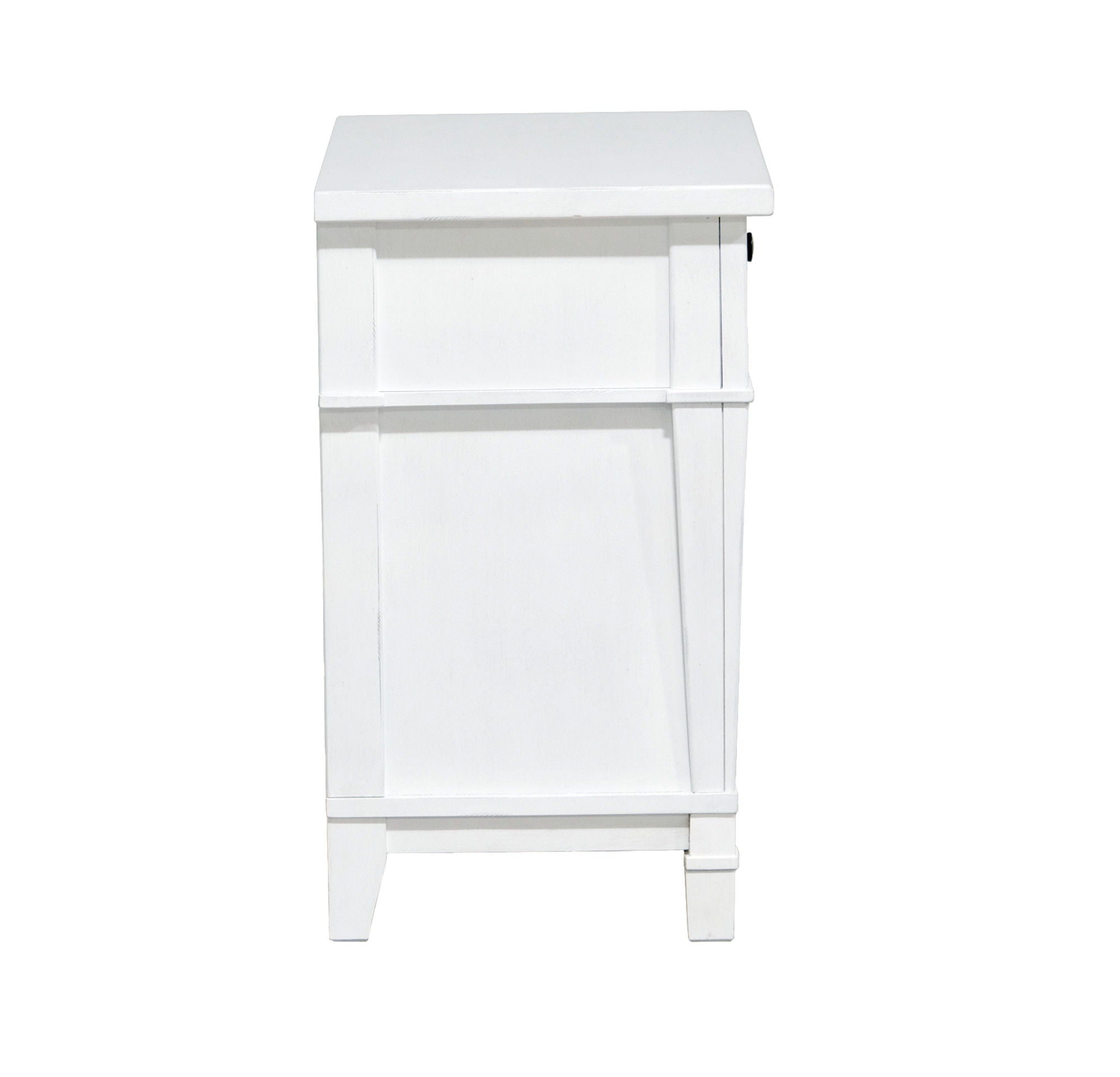 Coastal 3 Drawer Nightstand - White