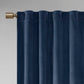 Room Darkening Poly Velvet Rod Pocket/Back Tab Curtain Panel Pair