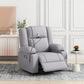 Power Lift Recliner Chair Electric Recliner for Elderly Recliner Chair with Massage and Heating Functions, Remote, Phone Holder Side Pockets and Cup Holders for Living Room, Grey