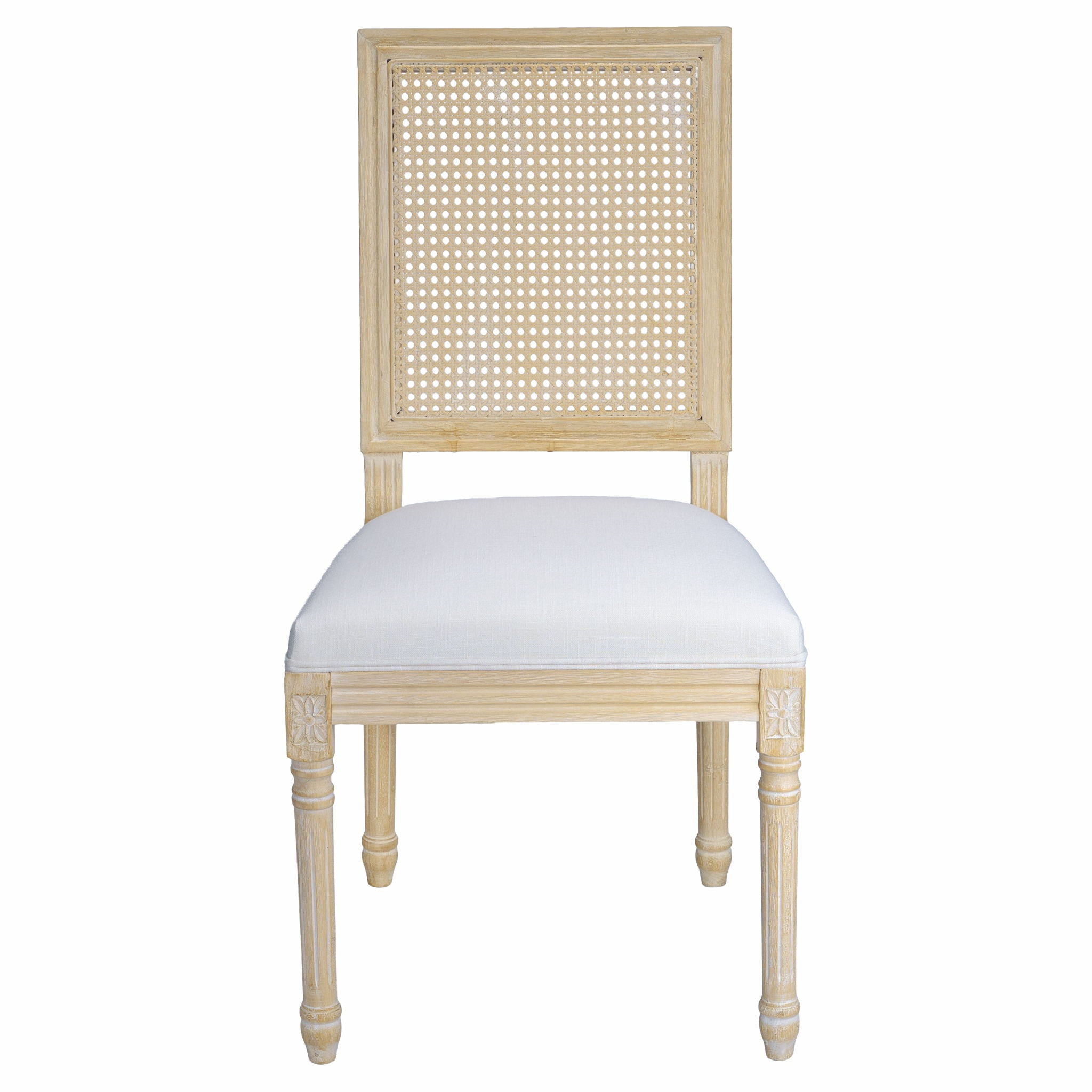 Dining Chairs With Square Back (Set of 2)