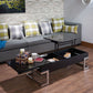 ACME Calnan Coffee Table in Black & Chrome 81855