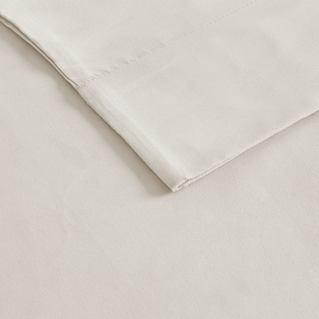 3M Microcell - Twin Long Luxurious Brushed Microfiber Deep Pocket Sheet Set - Ivory