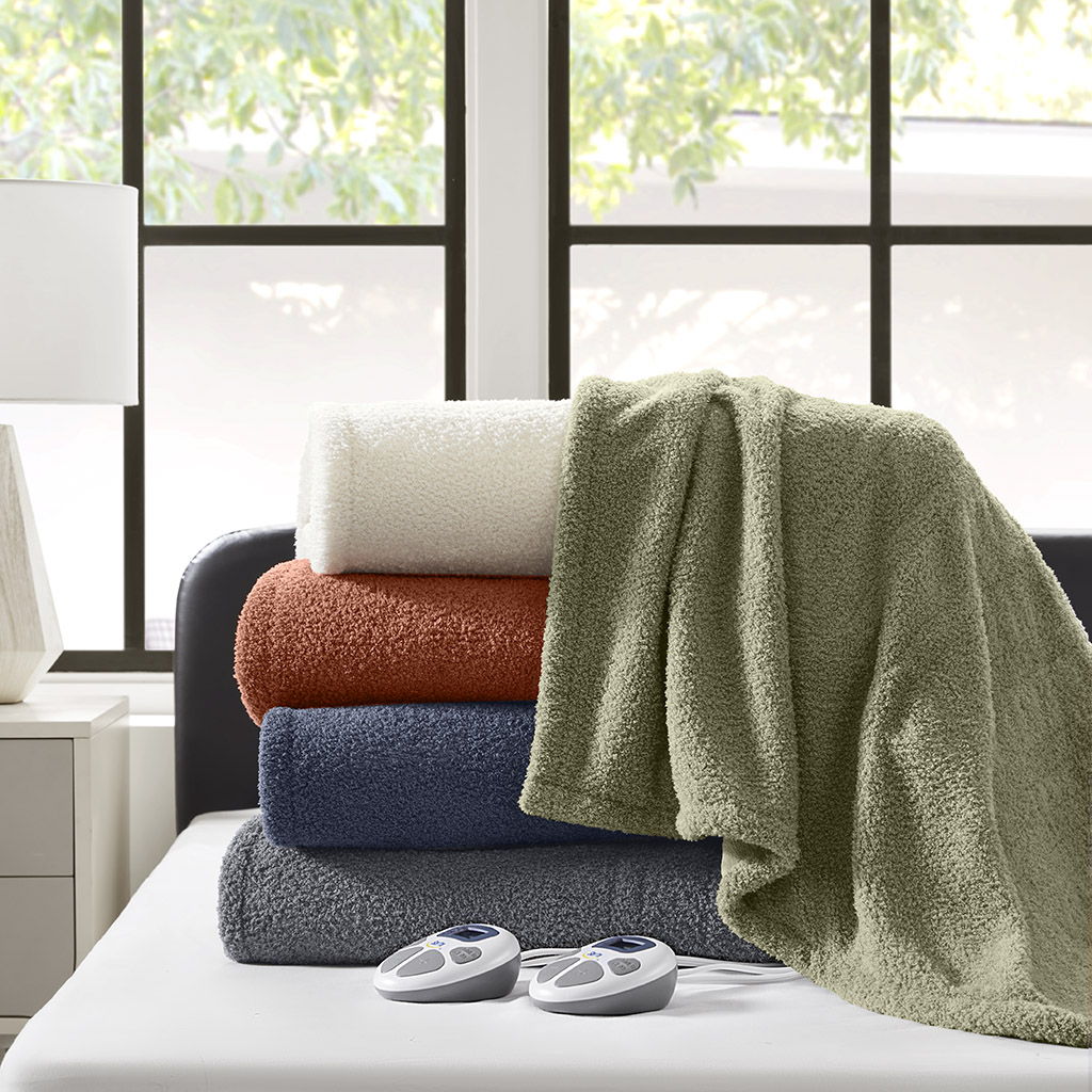 Dream Soft Heated - Twin Blanket - Navy