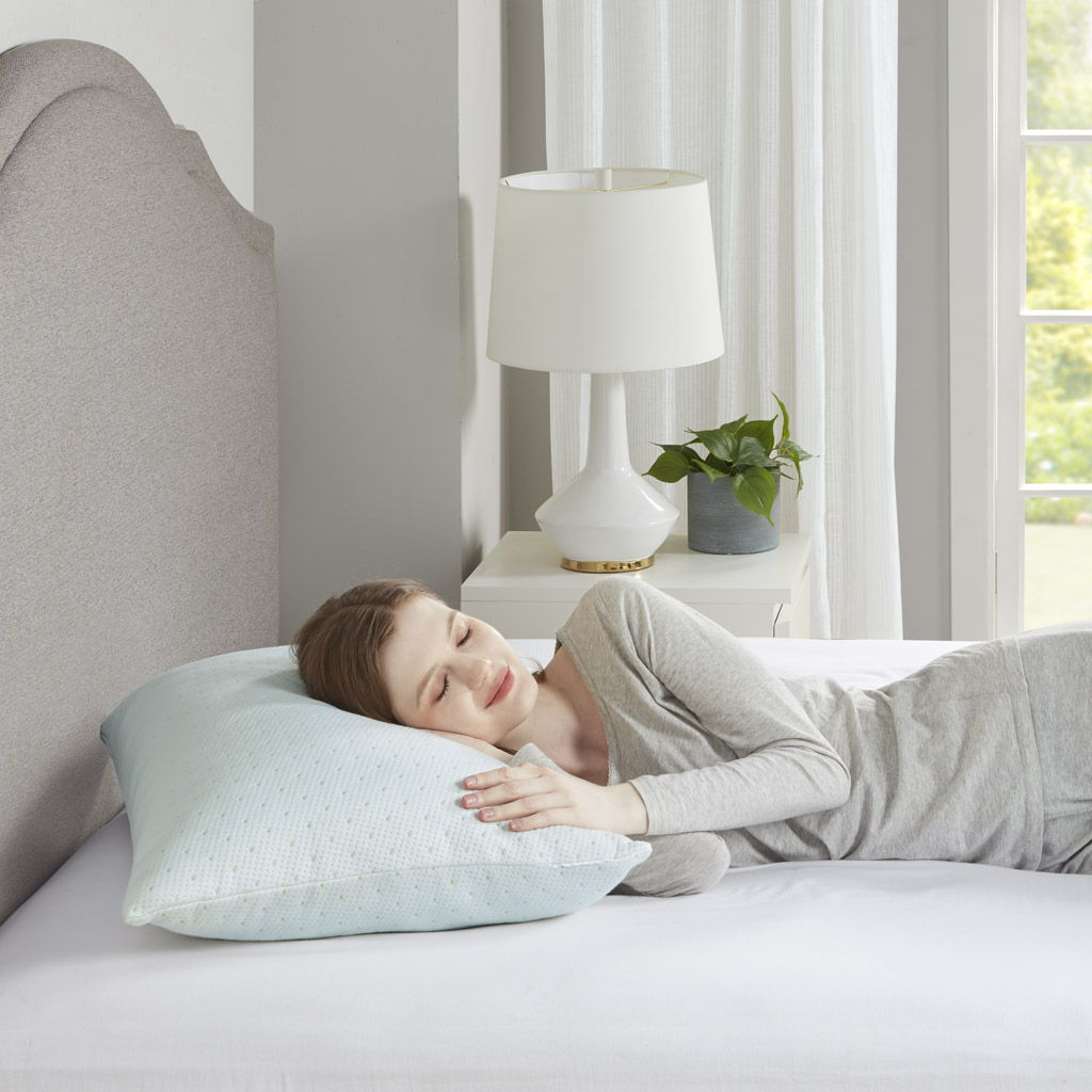 Queen Rayon From Shredded Memory Foam Pillow - Ivory