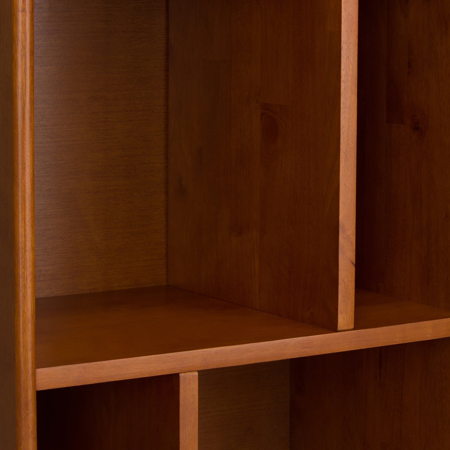 Draper - Mid Century Bookcase and Storage Unit - Teak Brown