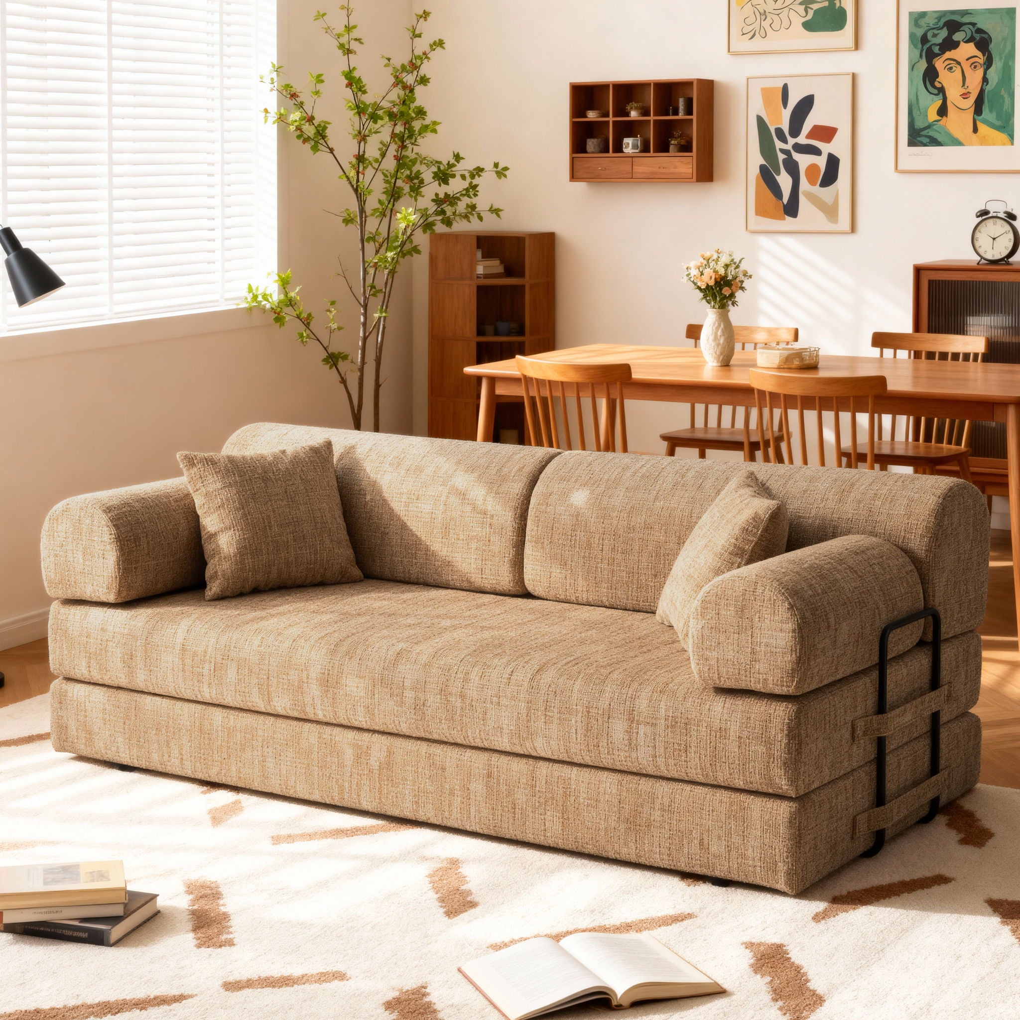 Convertible Sleeper Sofa Bed For Living Room