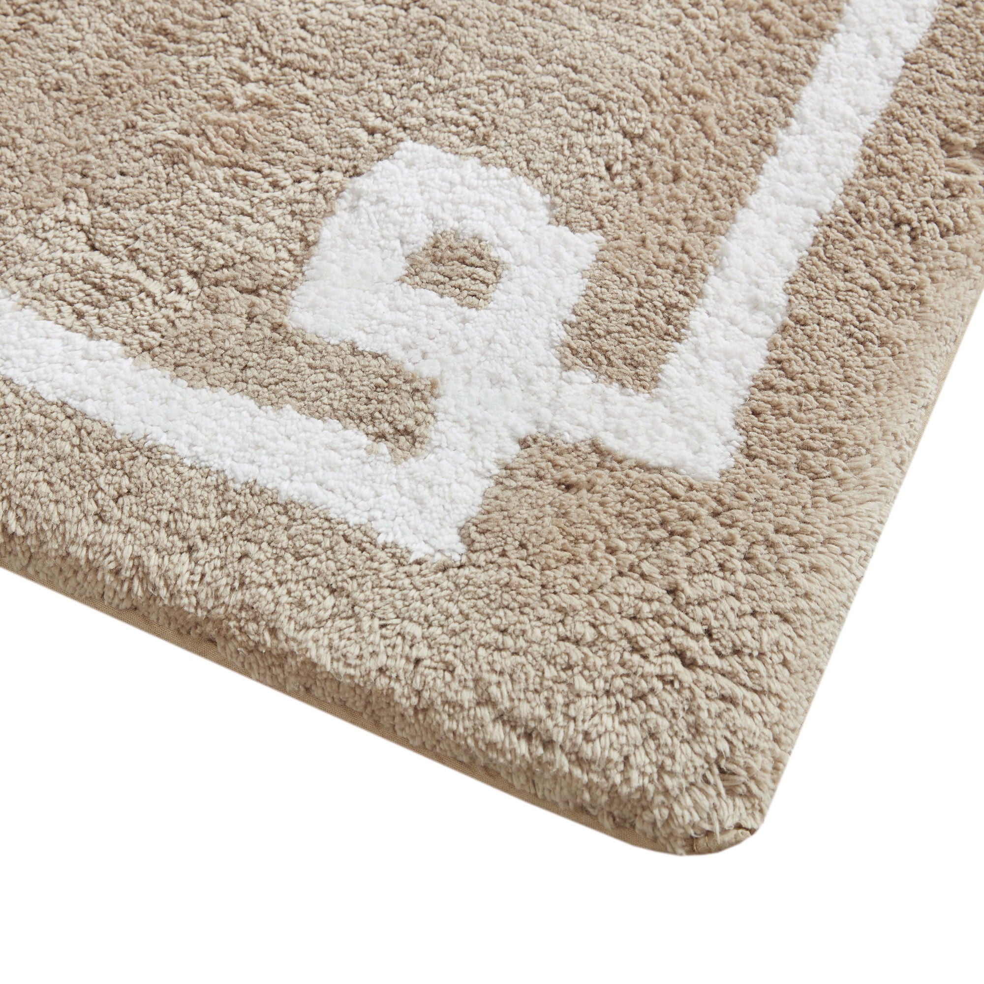 Evan - 20" x 30" Tufted Bath Rug - Taupe