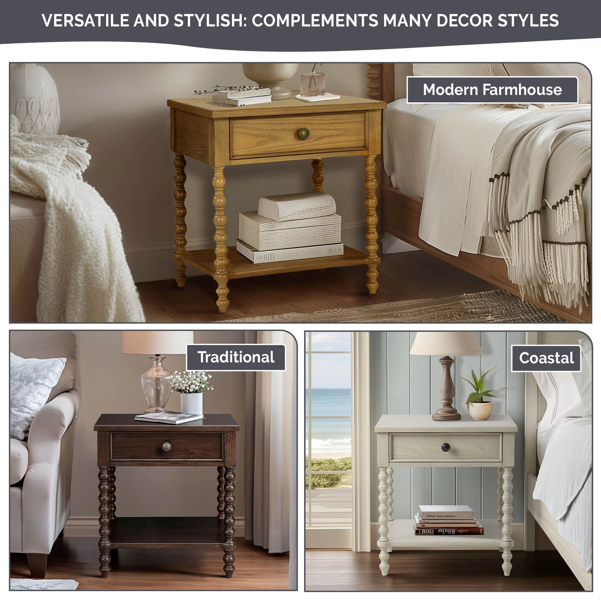 Beckett - Nightstand - Natural