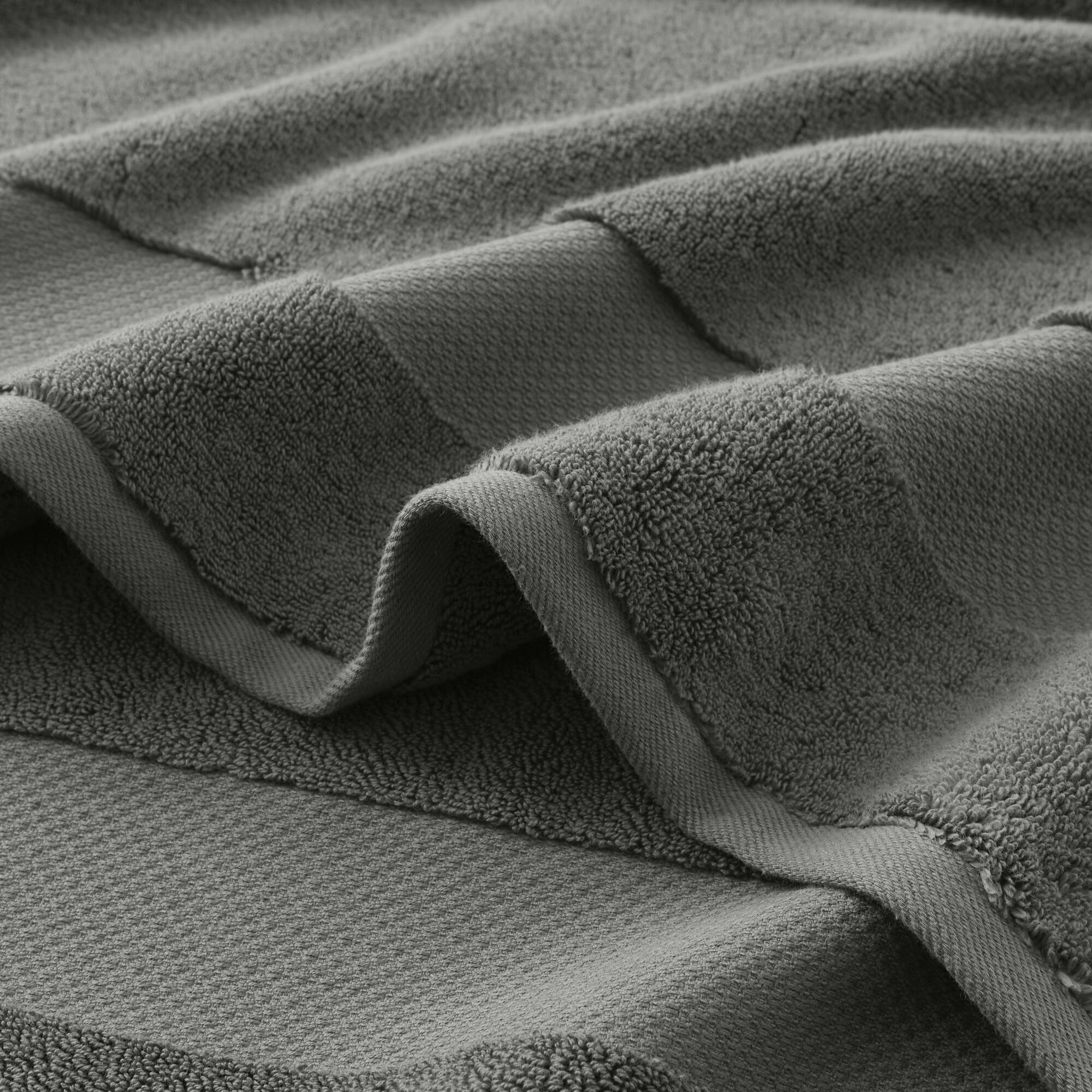 Turkish Bath Sheet 2 Piece Set - Charcoal