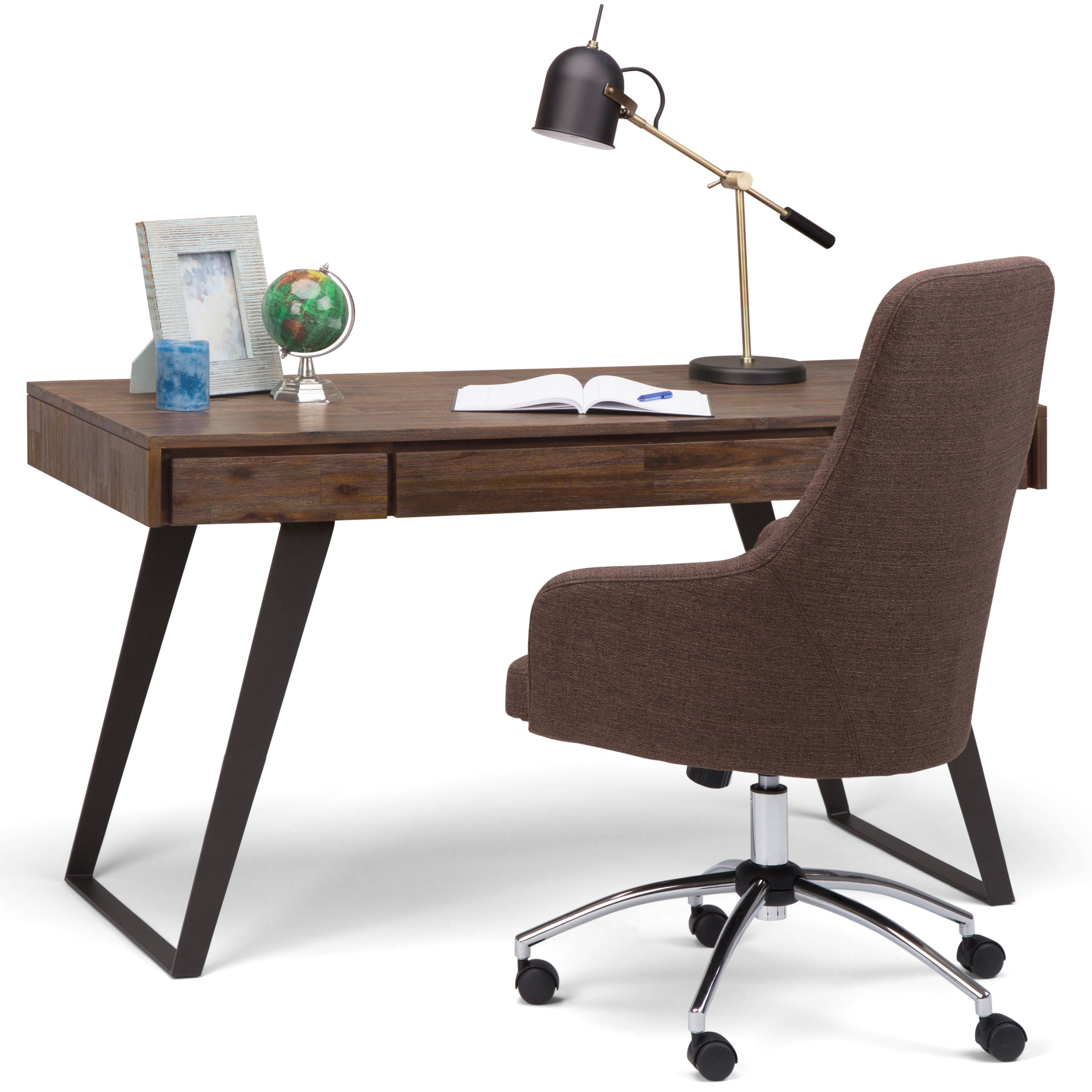 Lowry - Desk - Rustic Natural Aged Brown