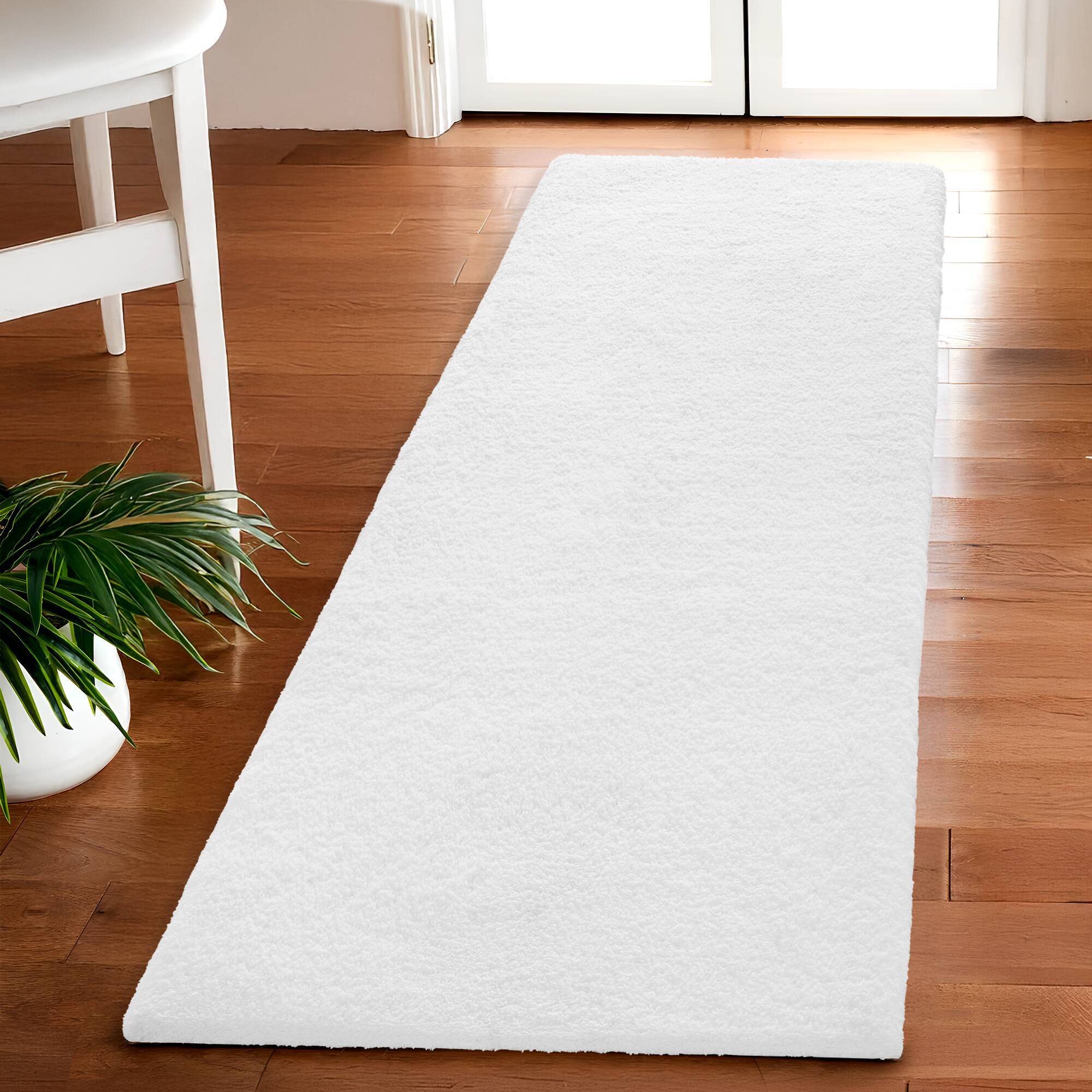 Marshmallow - 24" x 72" Bath Rug - White