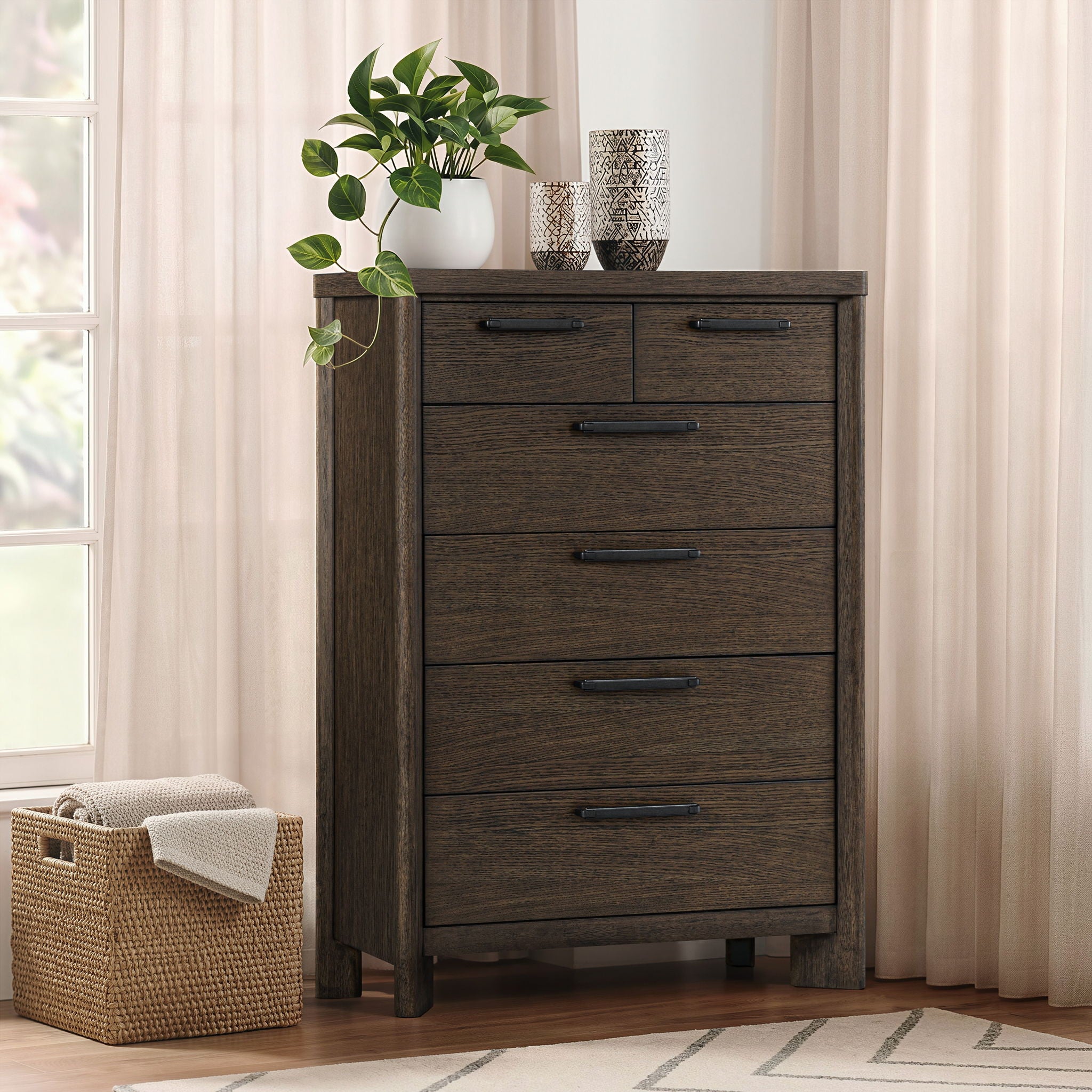 6 Drawer Chest With Top Drawers