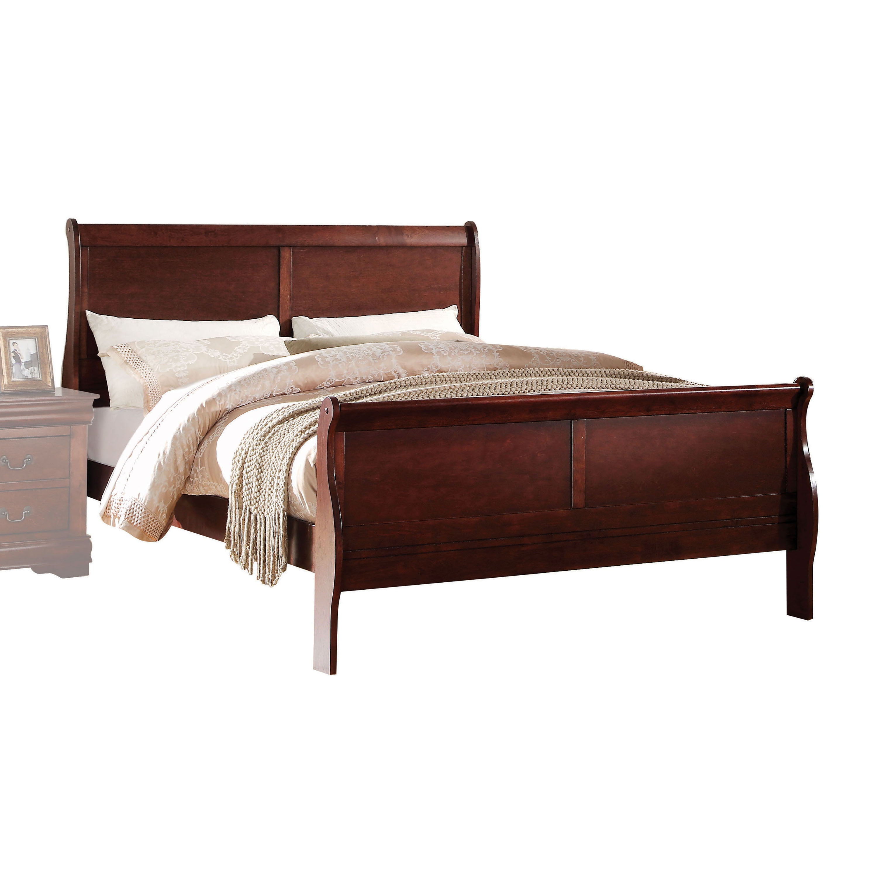 Louis Philippe - Sleigh Style Bed