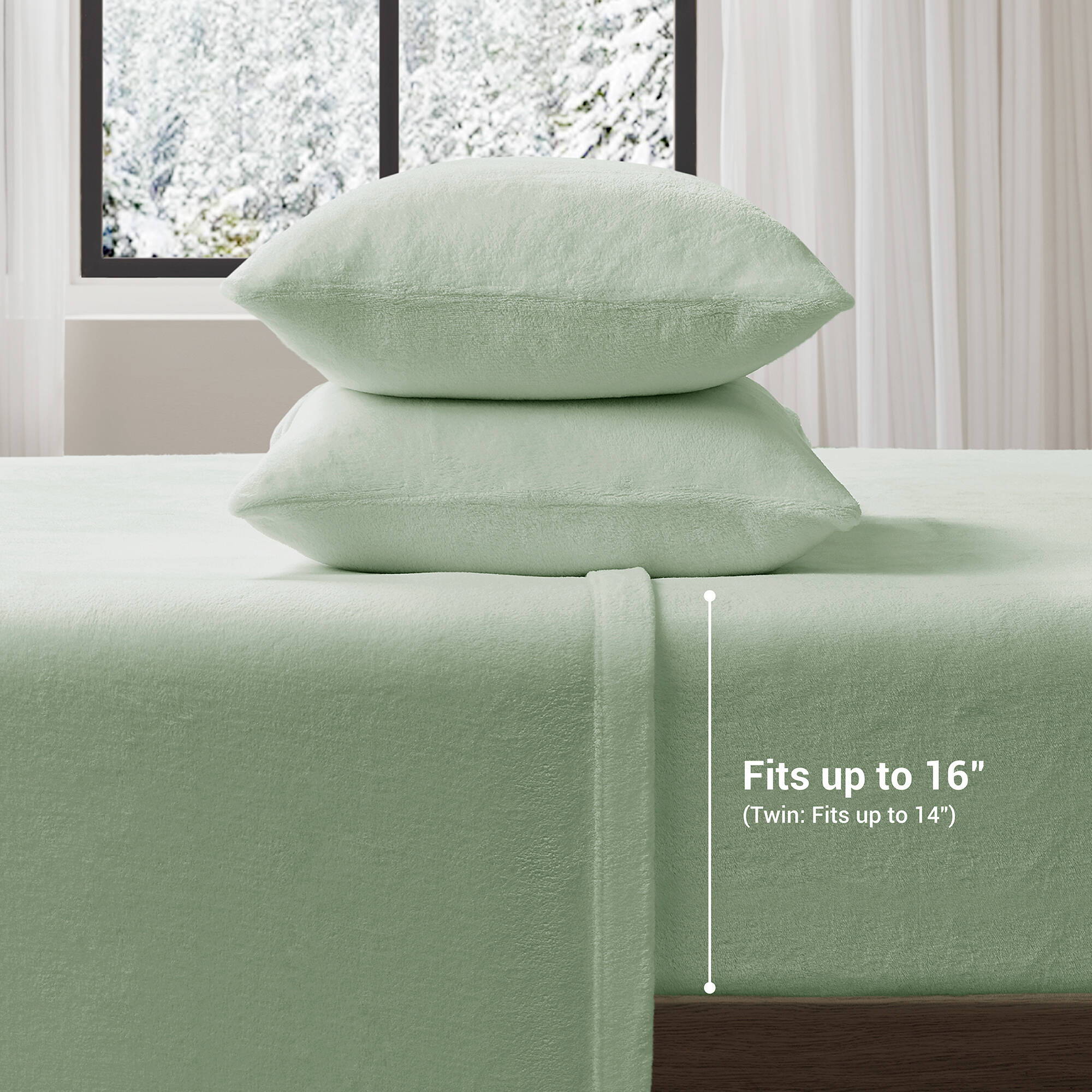 Soloft Plush - King Sheet Set - Green