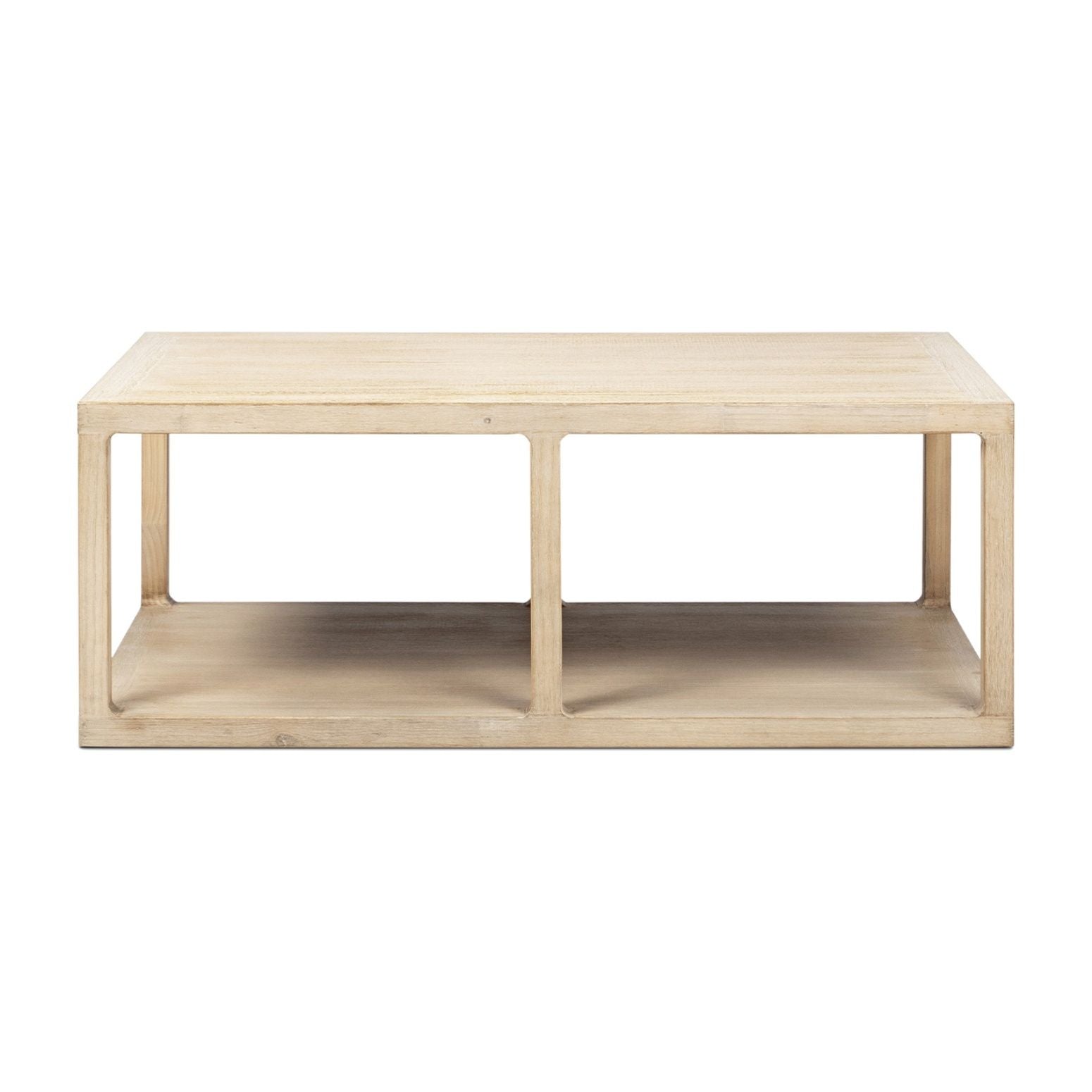 Ellis - Open Frame Coffee Table With Lower Shelf - Natural