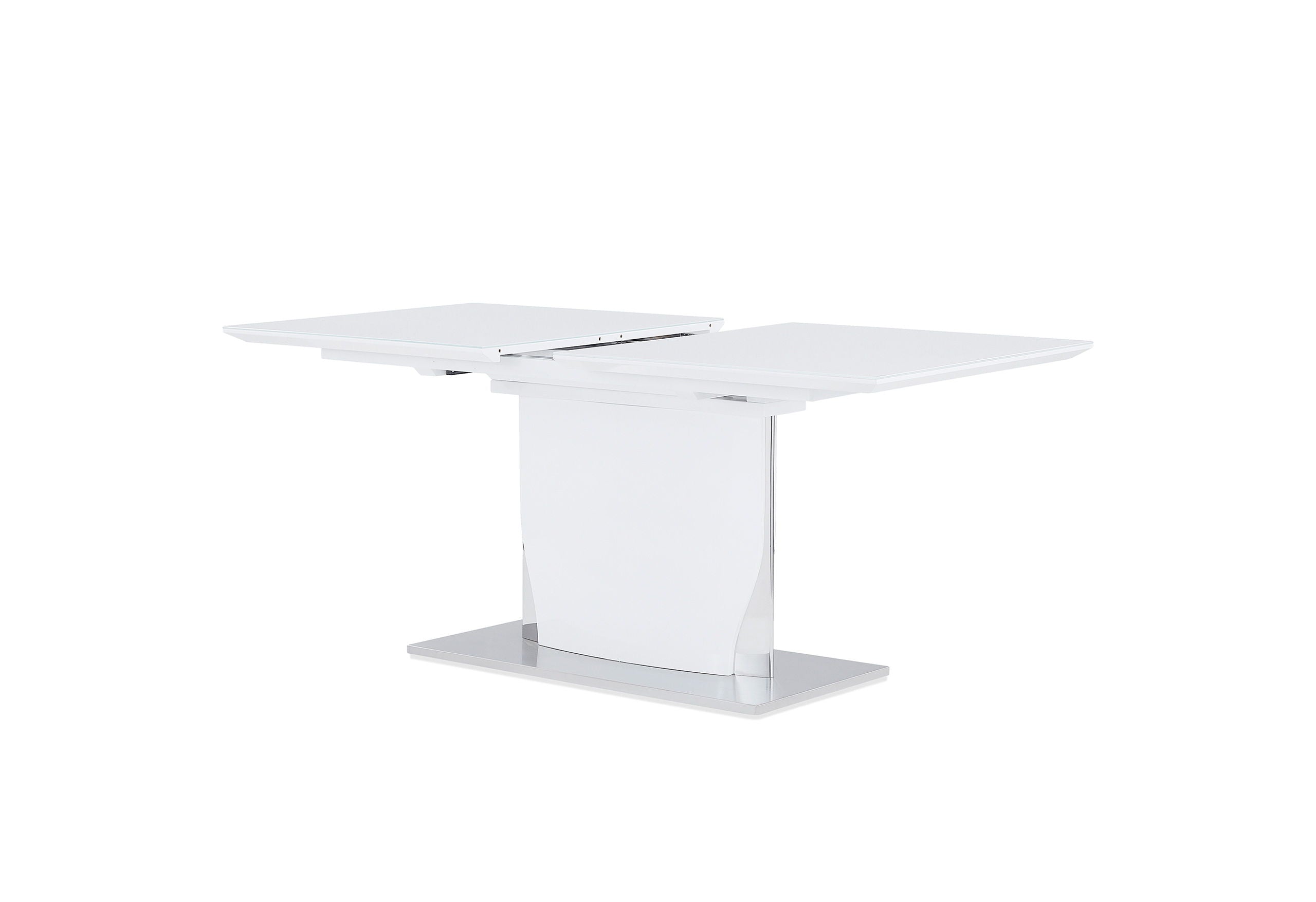 D2279 - Dining Table - Silver / White