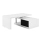 ACME Buck II Coffee Table w/Swivel Top in White & Black High Gloss Finish LV00997