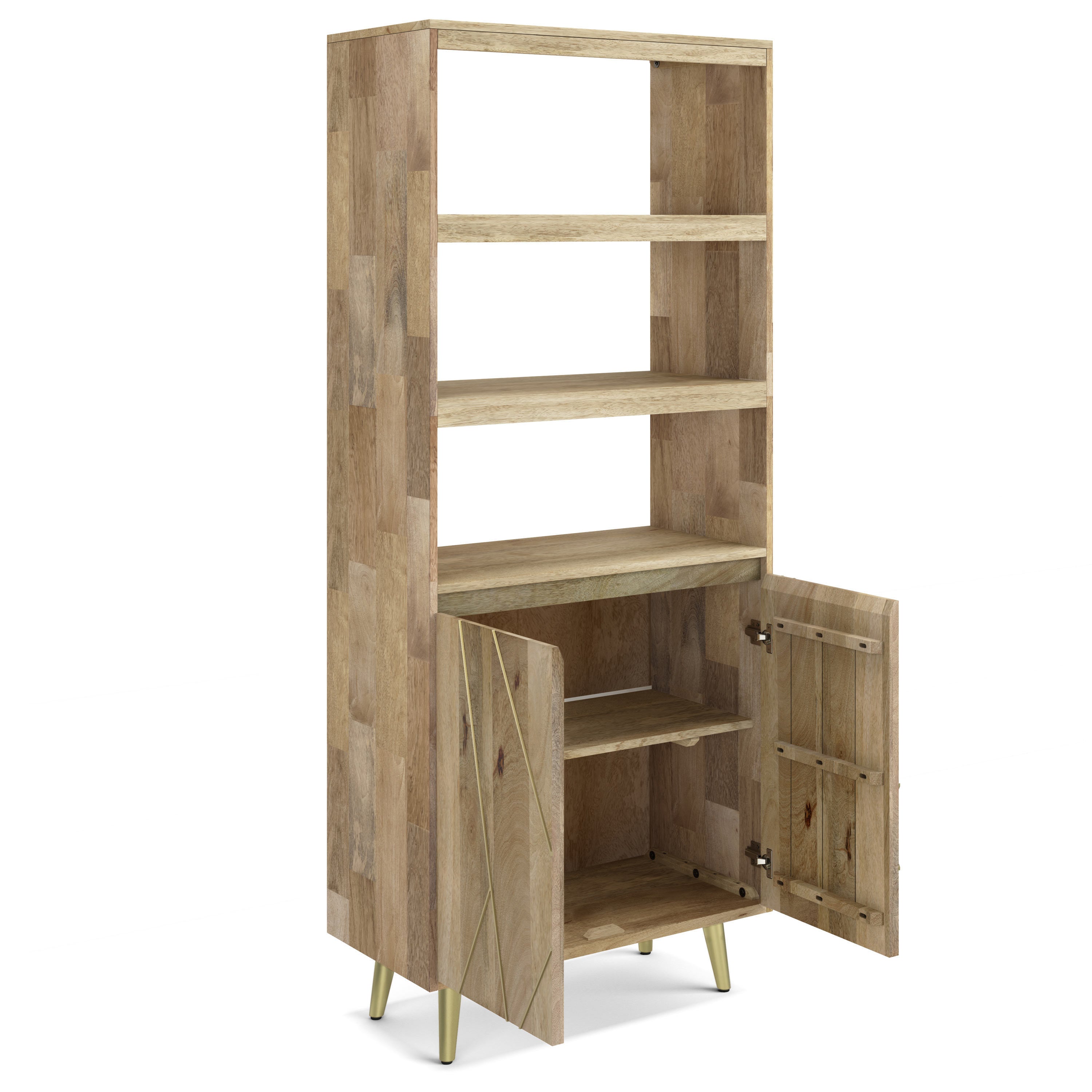 Jager - Bookshelf with Doors - Natural