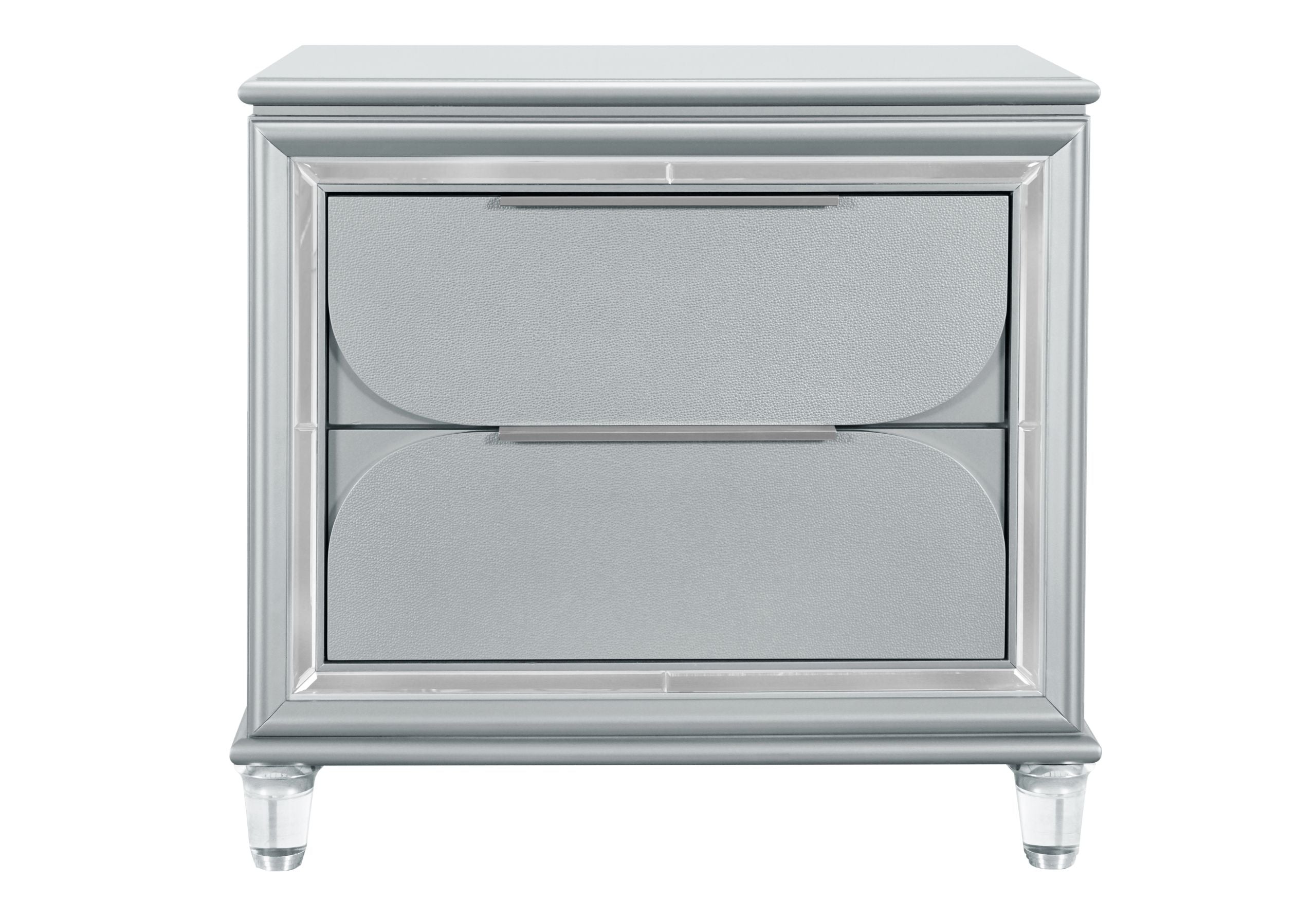 Caleb - Nightstand - Silver