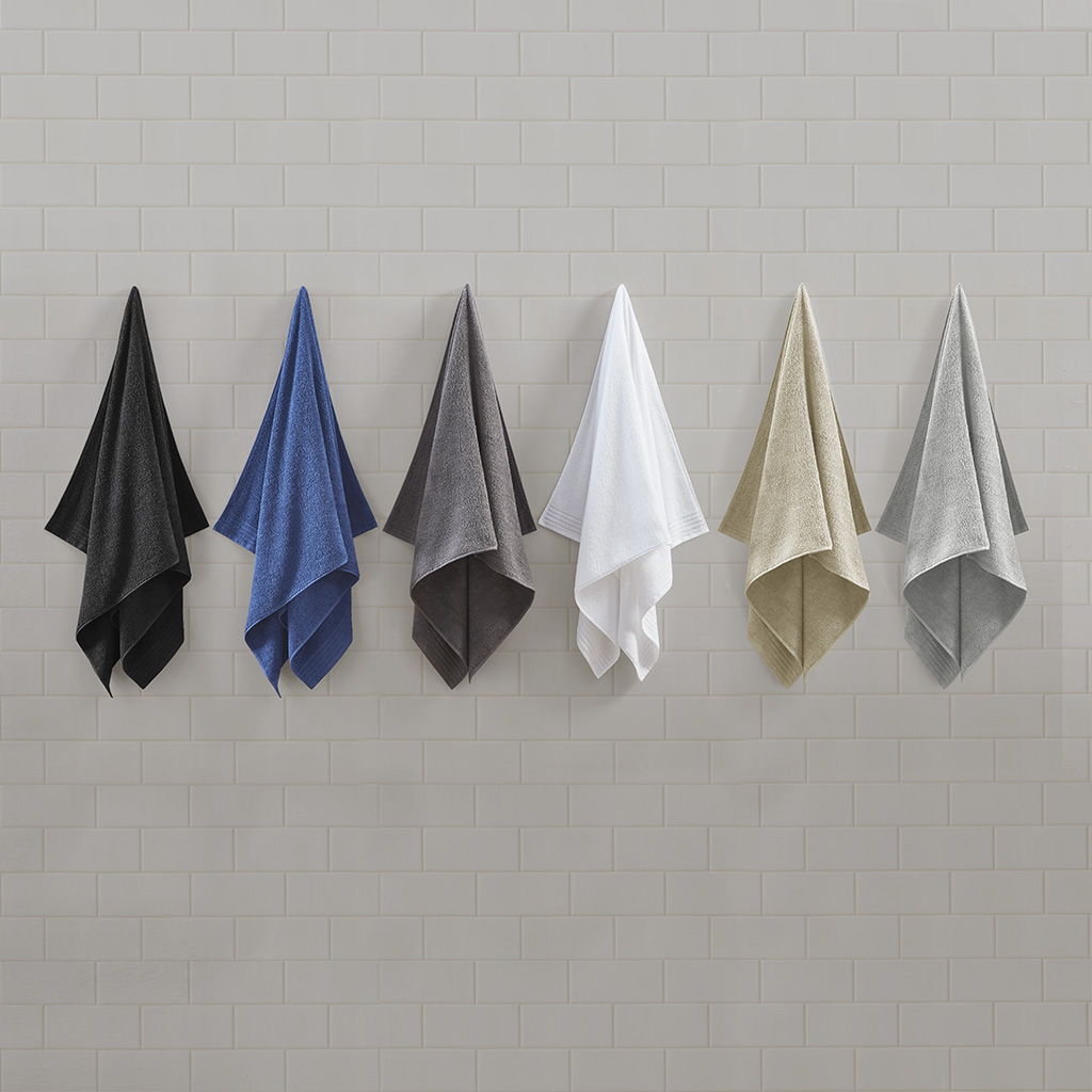 Big Bundle - Quick Dry 12 Piece Bath Towel Set - Gray