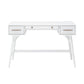 3-Drawer Writing Desk in White Finish