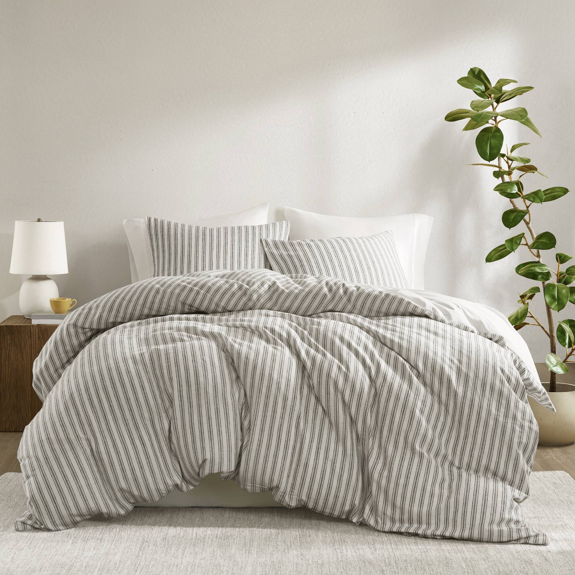 Etta - 3 Piece Queen Duvet Set - Gray