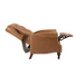 Hora Genuine Leather Manual Recliner-CAMEL